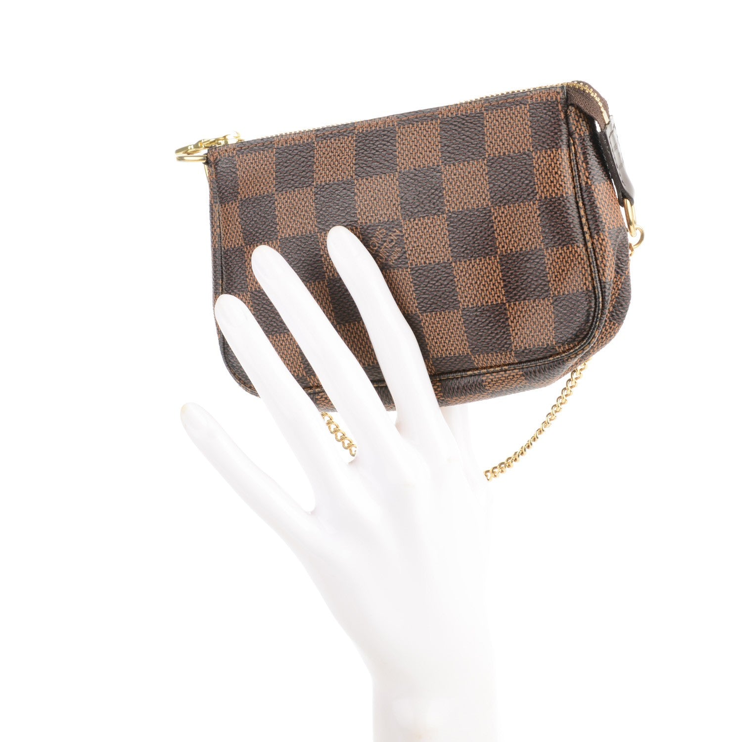 Louis Vuitton Damier Ebene Mini Pochette Accessories 2 of 7