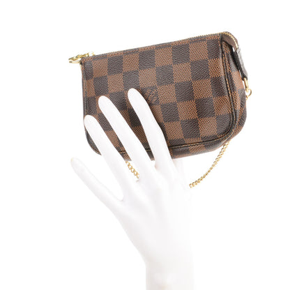 Louis Vuitton Damier Ebene Mini Pochette Accessories 2 of 7