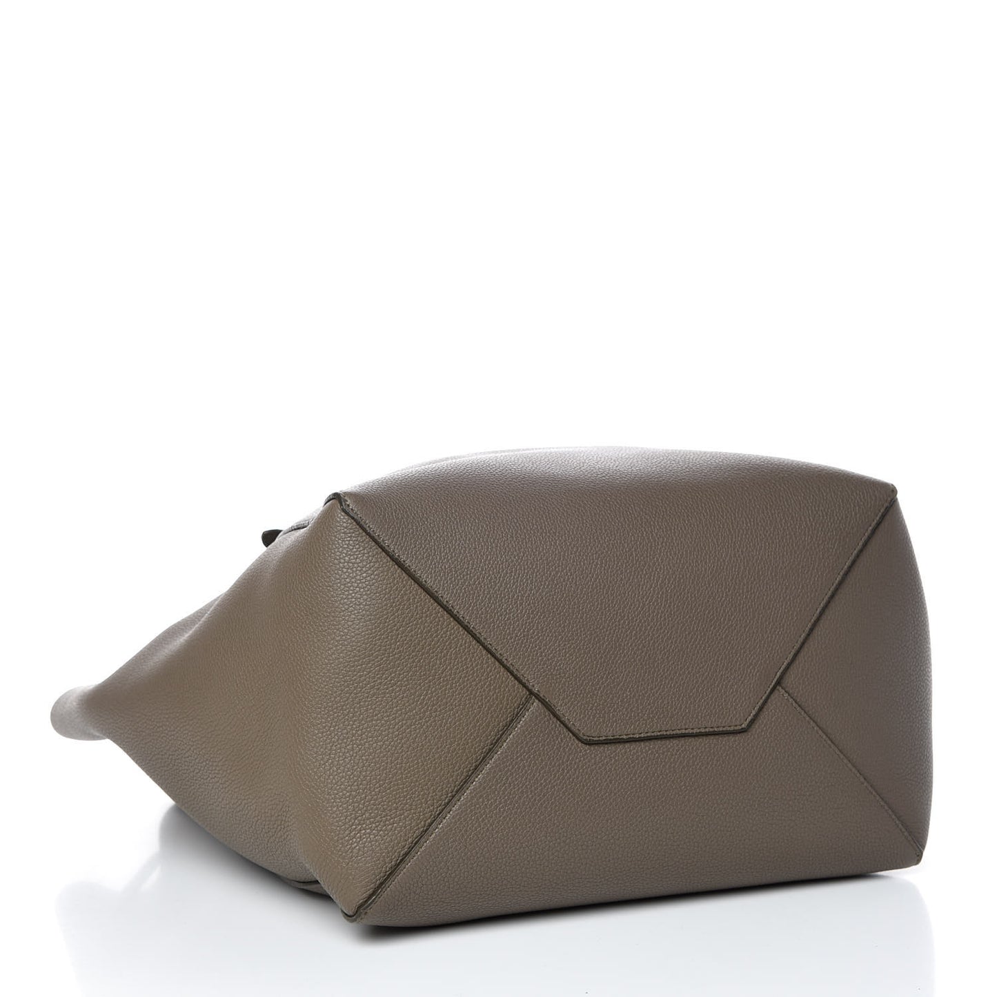 Soft Grained Calfskin Medium Belt Cabas Phantom Taupe