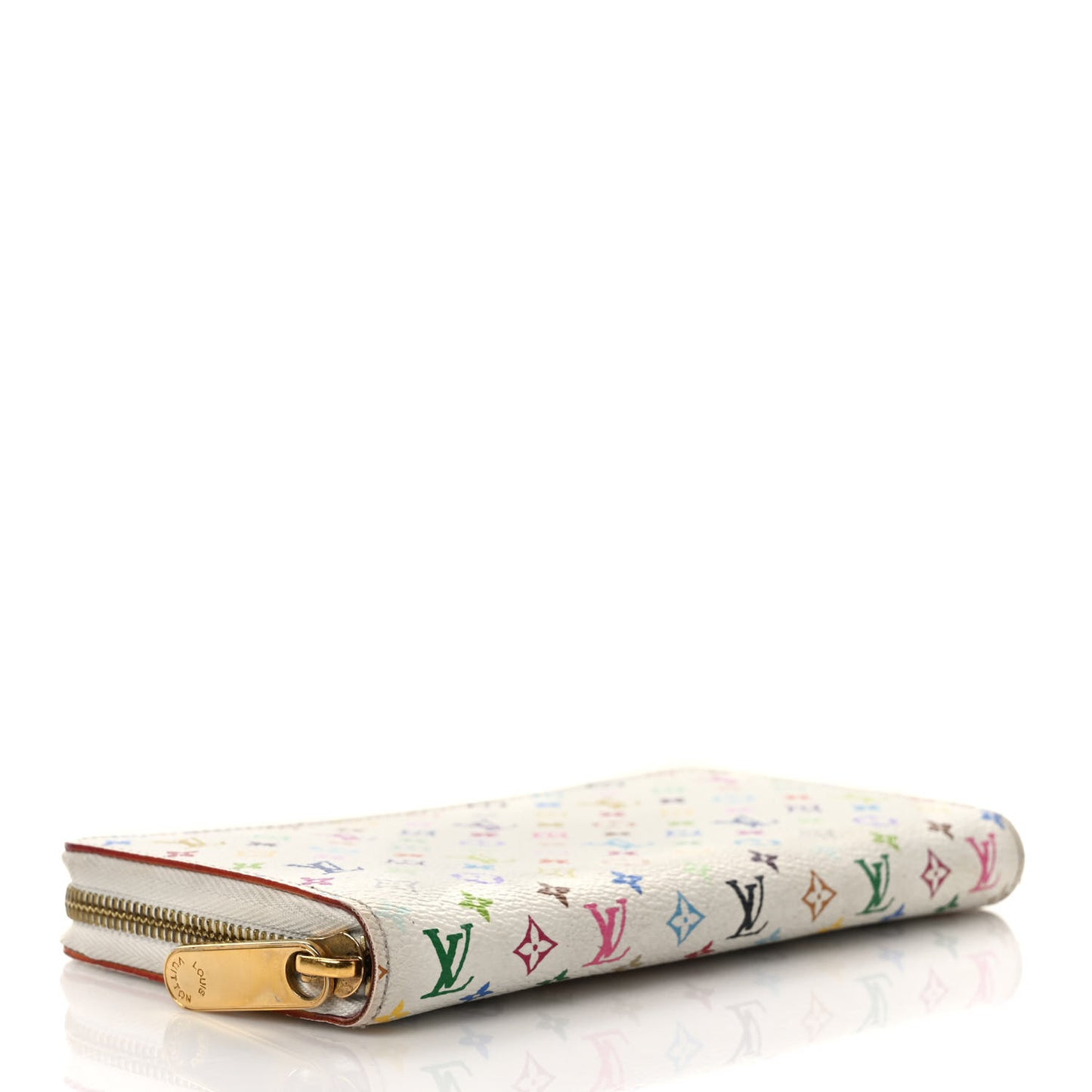 Monogram Multicolor Zippy Wallet White Litchi