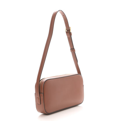 Celine Smooth Calfskin Cuir Triomphe Mini Camera Shoulder Bag Tan 2 of 9