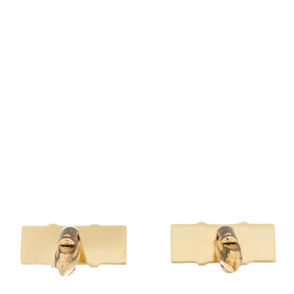 Christian Dior Homme Logo Cufflinks Gold Silver 5 of 9
