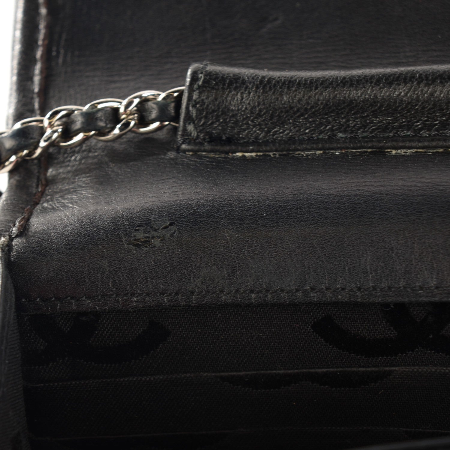 Chanel Calfskin Quilted Cambon Wallet On Chain WOC Black 8 of 16