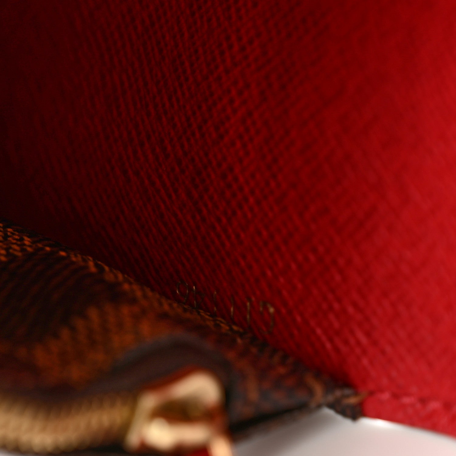 Louis Vuitton Damier Ebene Josephine Wallet Red 7 of 7