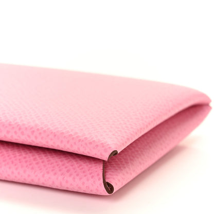 Hermes Epsom Calvi Card Case 5P Pink 8 of 8