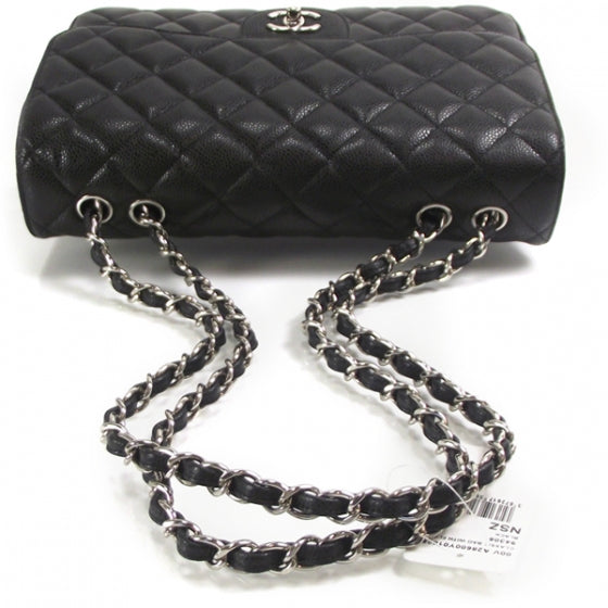 Chanel Caviar Jumbo Single Flap Black 5 of 10