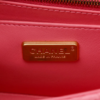 Chanel Snakeskin Mini Rectangular Flap Pink 6 of 14
