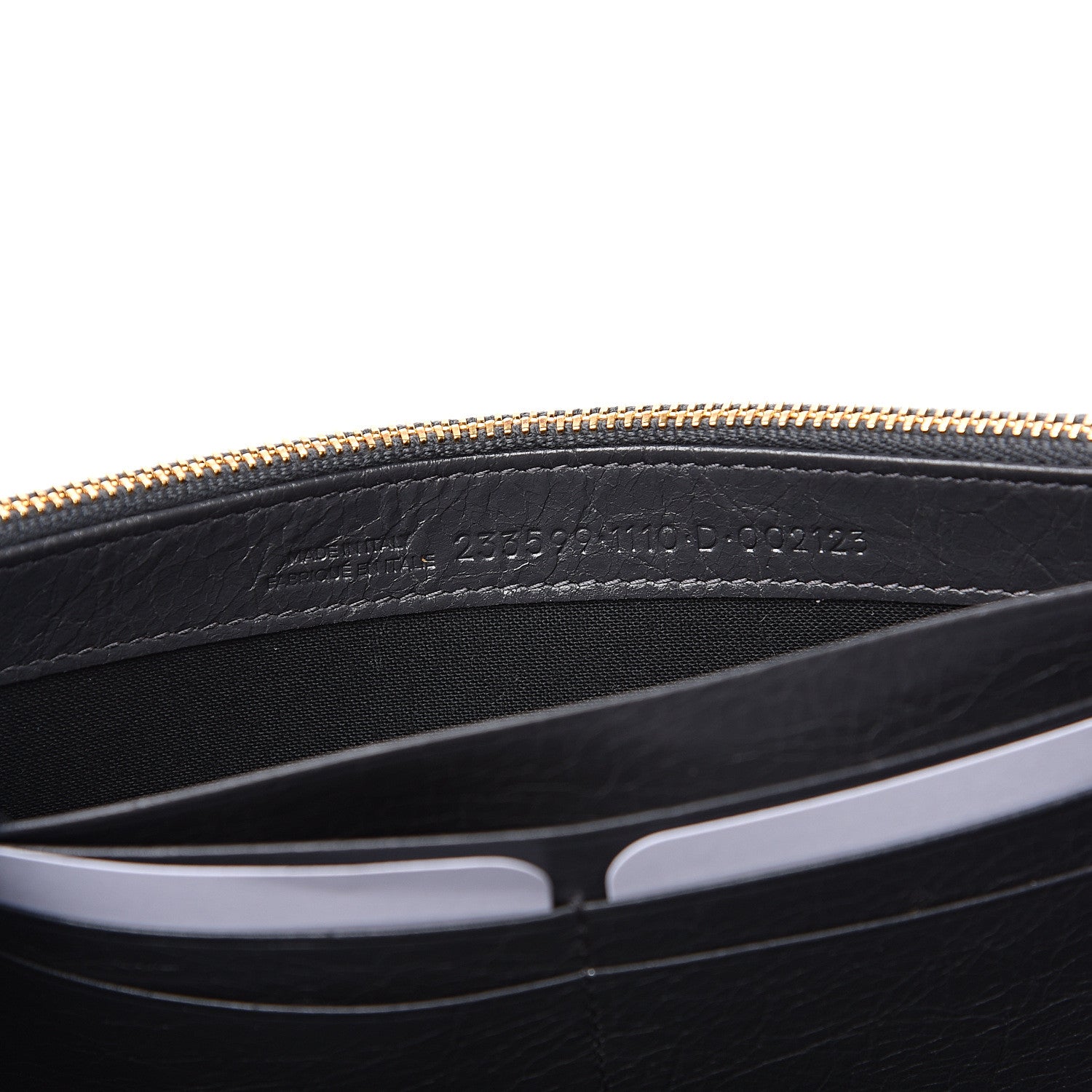 Balenciaga Agneau Giant 12 Gold Hardware Money Wallet Gris Fossile 6 of 7