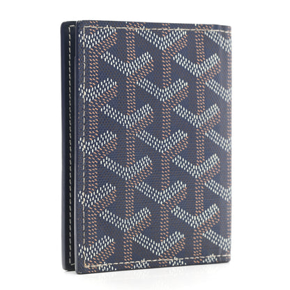 Goyard Goyardine Saint Marc Folding Card Case Navy 3 of 11