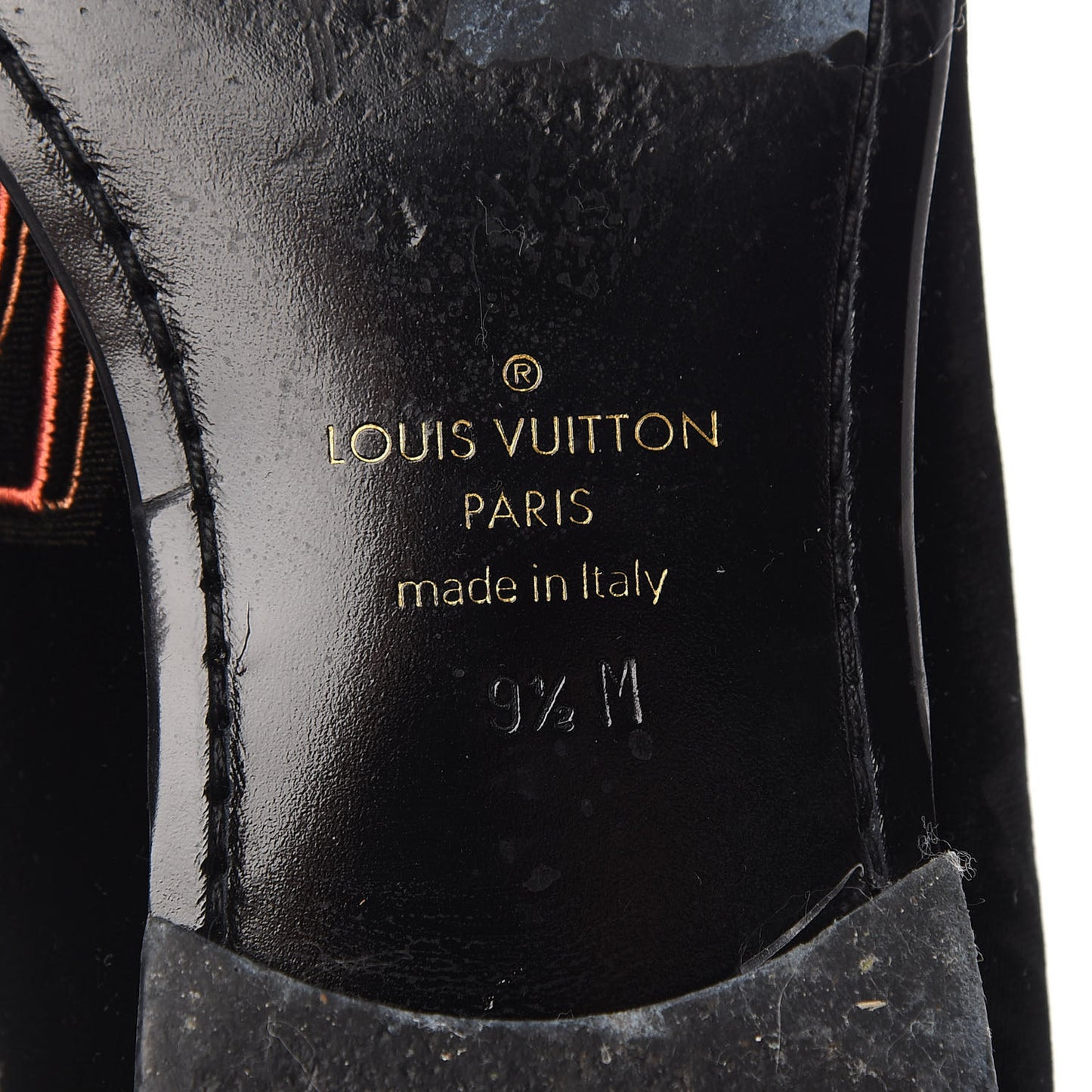 Velvet Upside Down Auteuil Slipper 9.5 Black