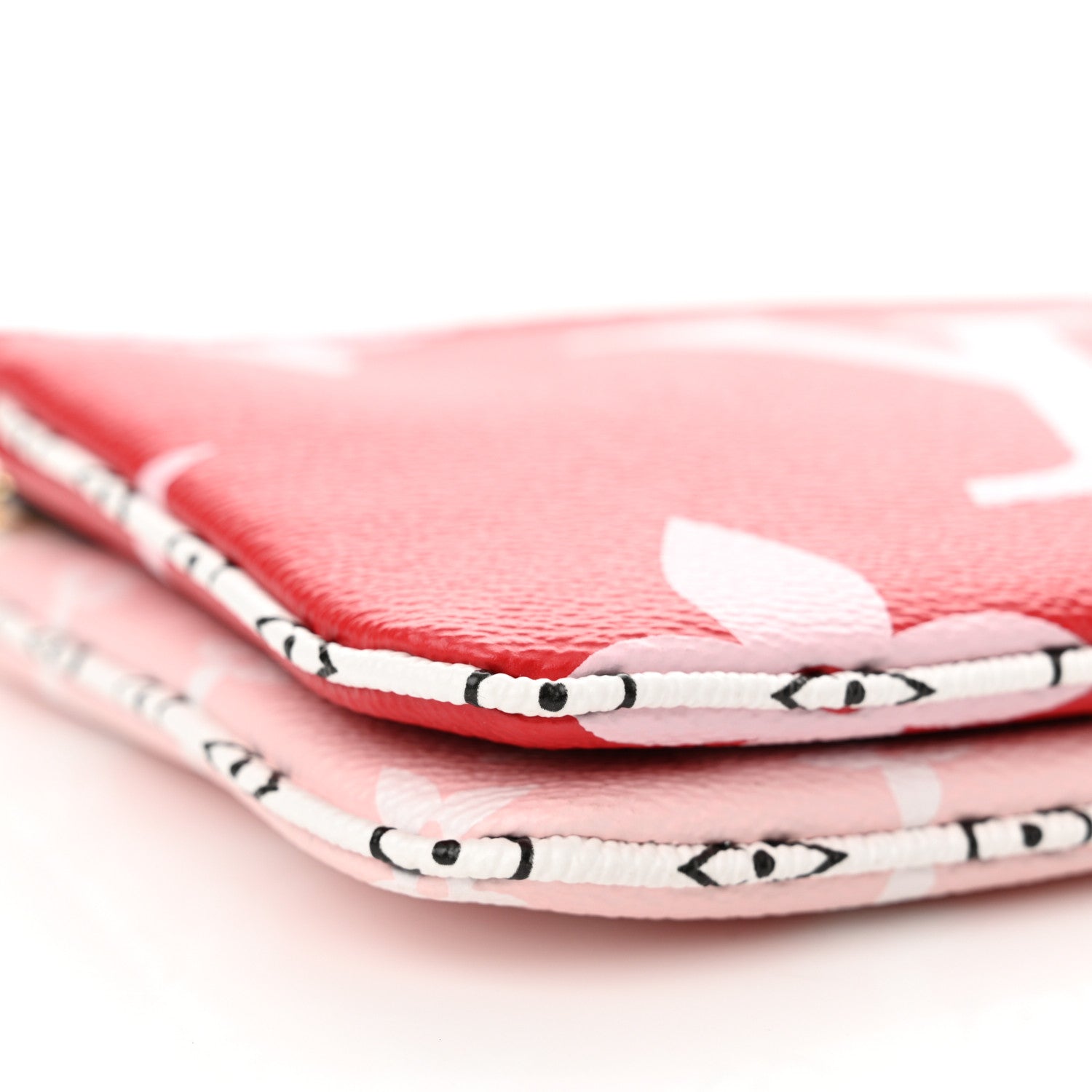 Louis Vuitton Monogram Giant Double Zip Pochette Rouge 9 of 11