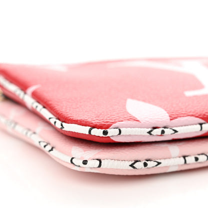 Louis Vuitton Monogram Giant Double Zip Pochette Rouge 9 of 11