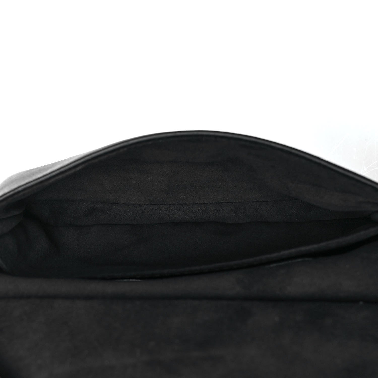 Fendi Shiny Nappa Trapuntata Micro Double Baguette Black 6 of 10