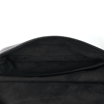 Fendi Shiny Nappa Trapuntata Micro Double Baguette Black 6 of 10