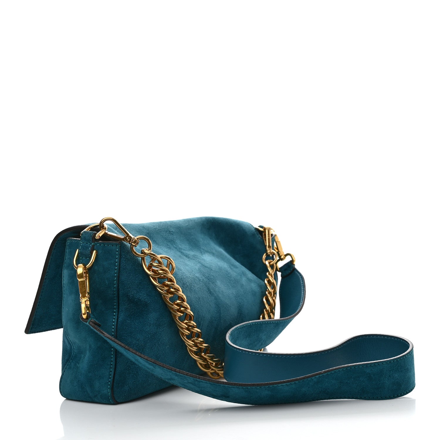 Fendi Chamois Large Baguette Ottanio 3 of 10