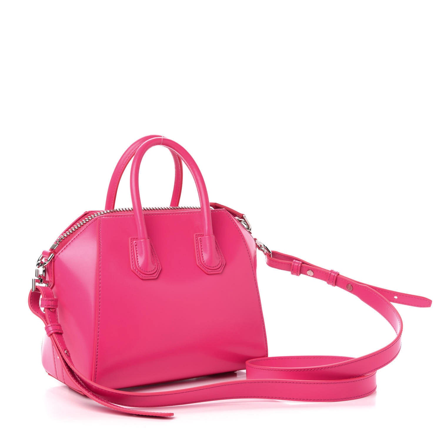 Givenchy Shiny Lord Calfskin Mini Antigona Shocking Pink 4 of 11