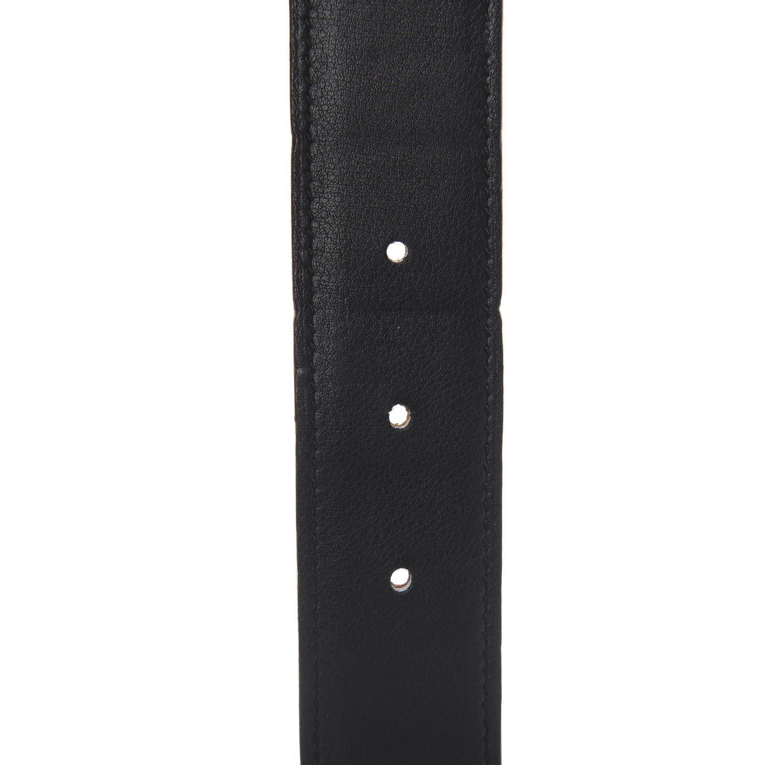 Hermes Epsom Swift 32mm Strie H Belt 90 Black Gold 5 of 6