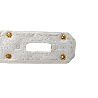Hermes Taurillon Clemence JPG Birkin 42 White 6 of 9