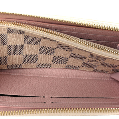 Louis Vuitton Damier Azur Clemence Wallet Rose Ballerine 5 of 6