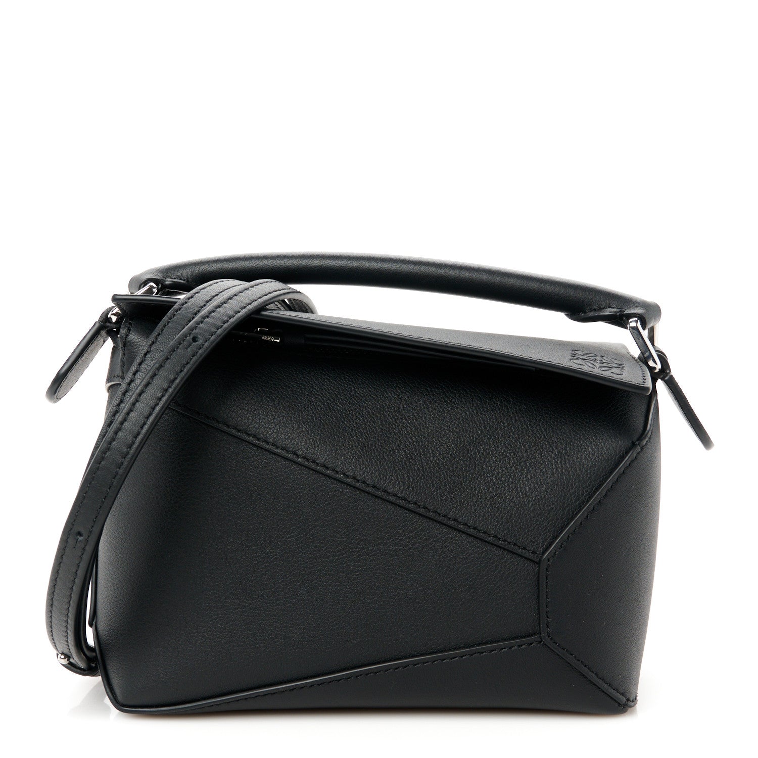 Loewe Calfskin Mini Puzzle Edge Bag Black 1 of 10