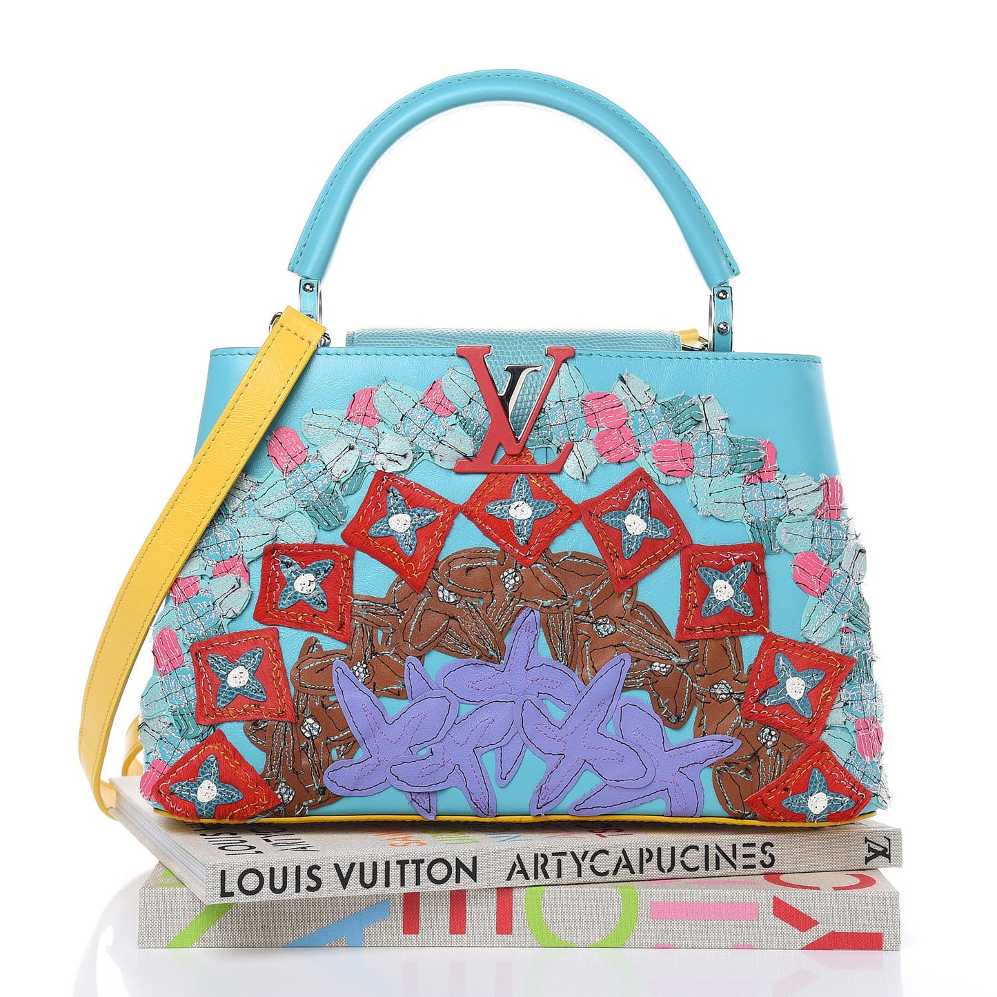 Calfskin Lizard Artycapucines Tschabalala Self PM Multicolor