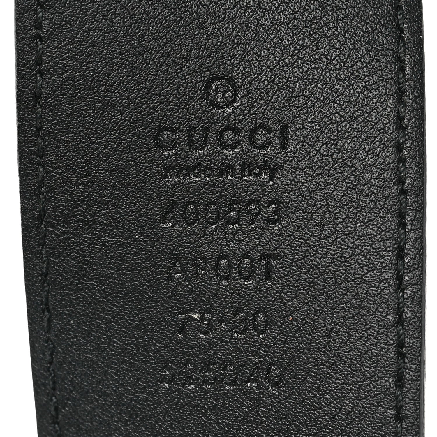 Gucci Calfskin Double G 40mm Belt 75 30 Black 3 of 4