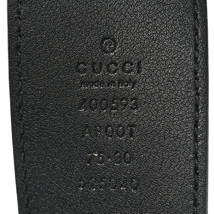 Gucci Calfskin Double G 40mm Belt 75 30 Black 3 of 4