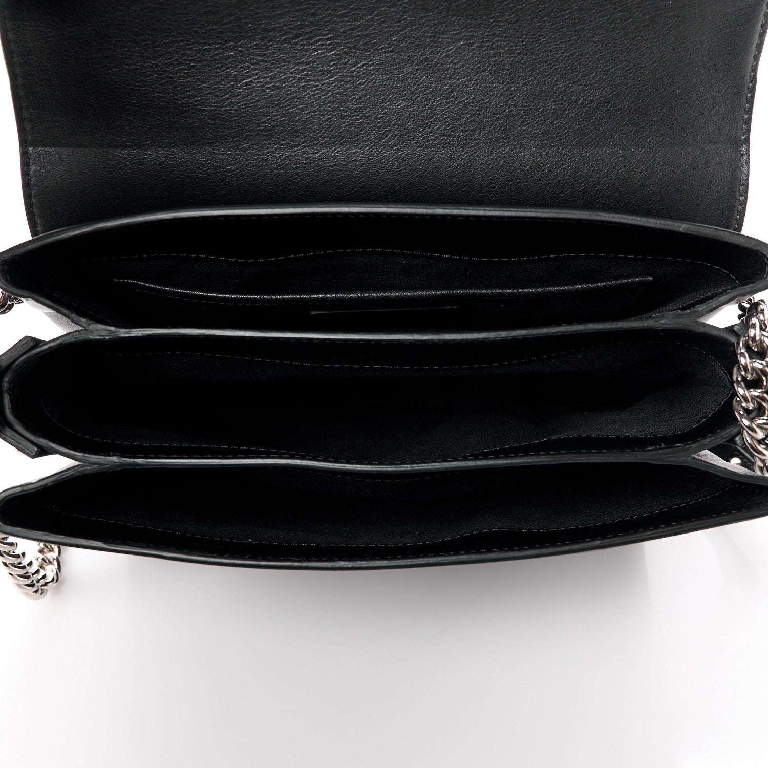 Alexander McQueen Calfskin Medium Twin Skull Chain Crossbody Black 5 of 11