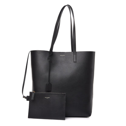 Saint Laurent Calfskin Medium Shopping Tote Black 3 of 8