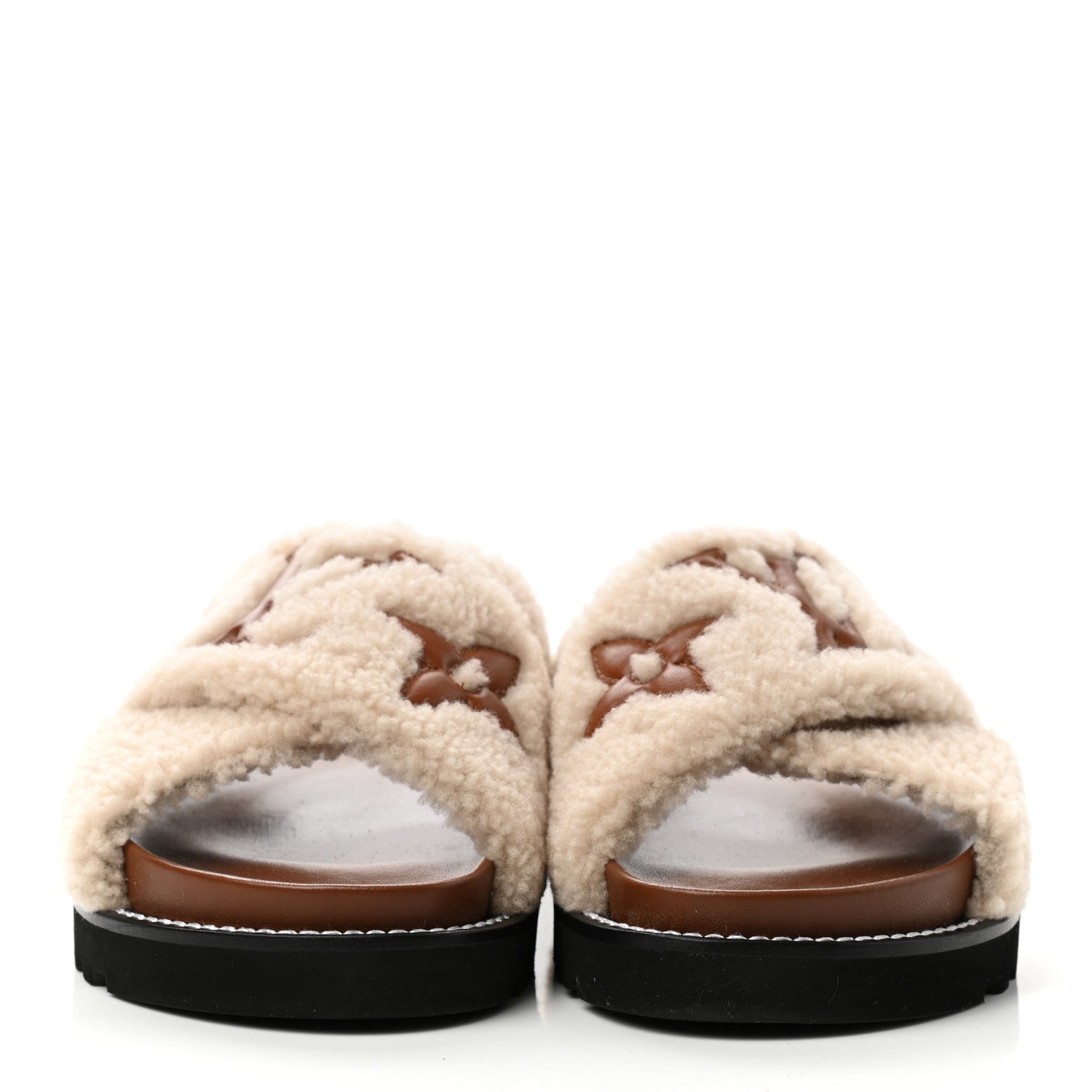 Louis Vuitton Shearling Paseo Flat Comfort Mule 39 Nude 2 of 8