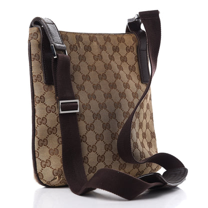 Gucci GG Plus Monogram Small Flat Messenger Bag Dark Brown 3 of 14