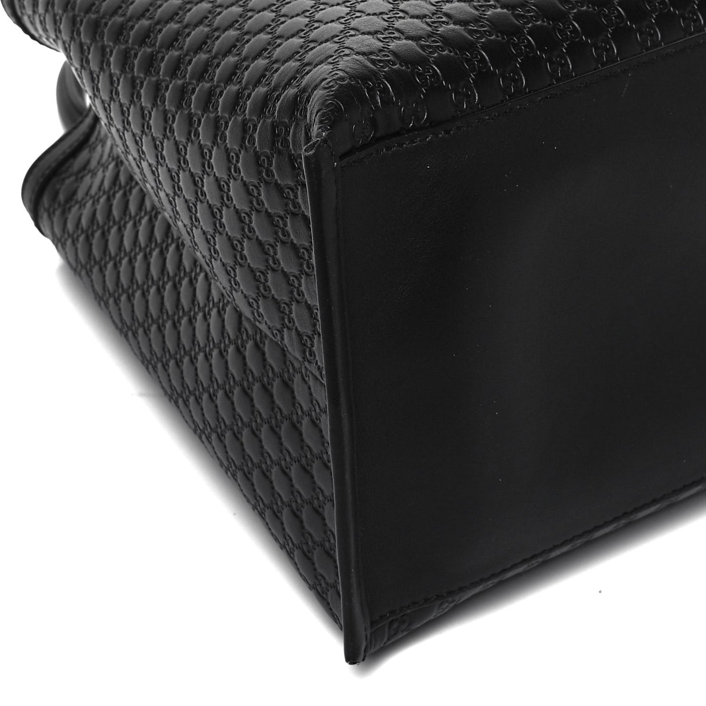 Soft Microguccissima Medium Tote Black