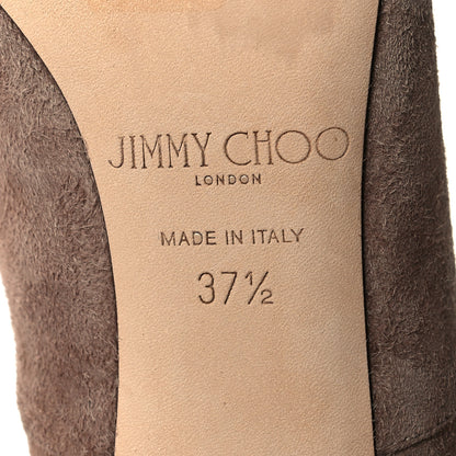 Jimmy Choo Suede Brody Ankle Boots 37.5 Taupe 6 of 6
