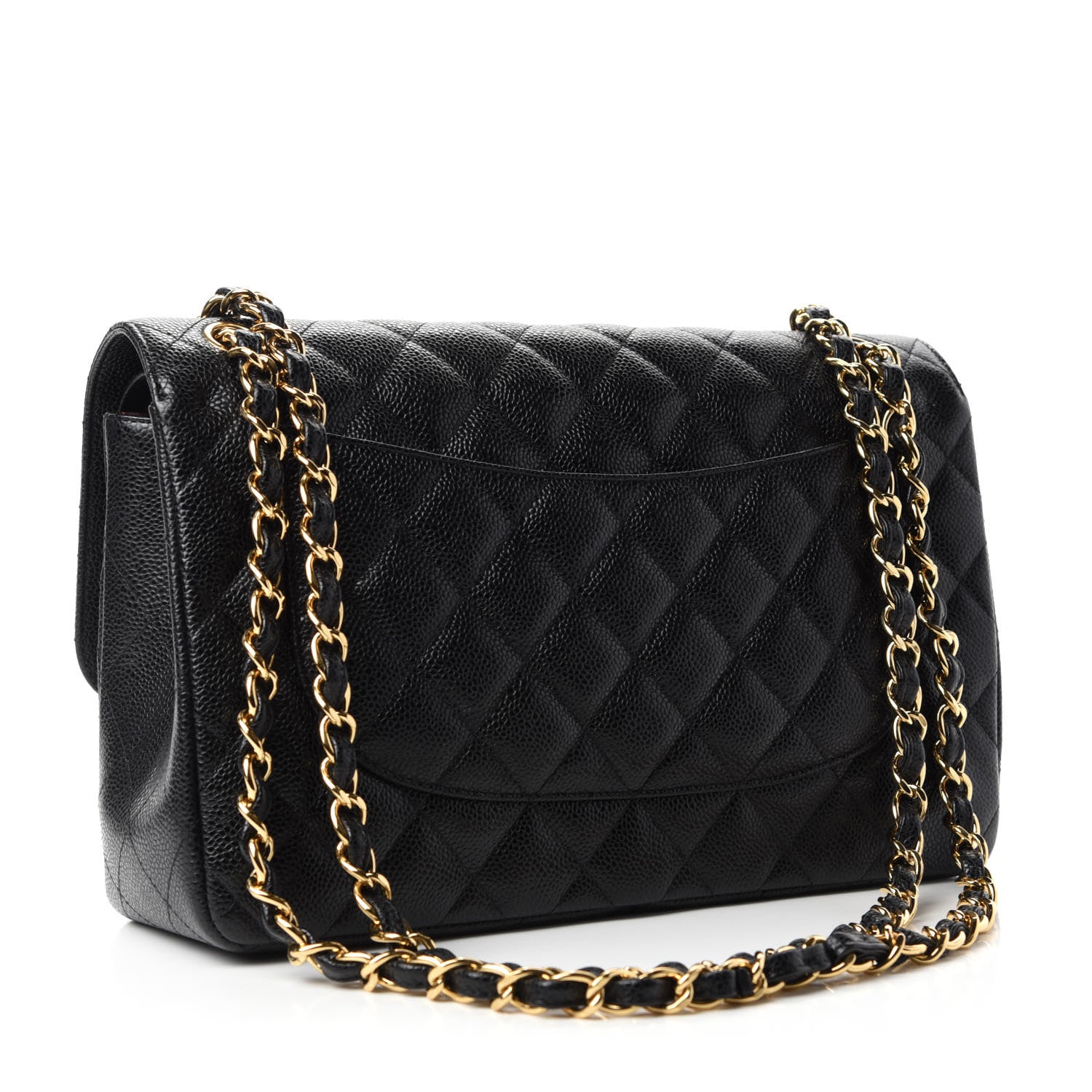Chanel Caviar Quilted Jumbo Double Flap Black 4 of 12
