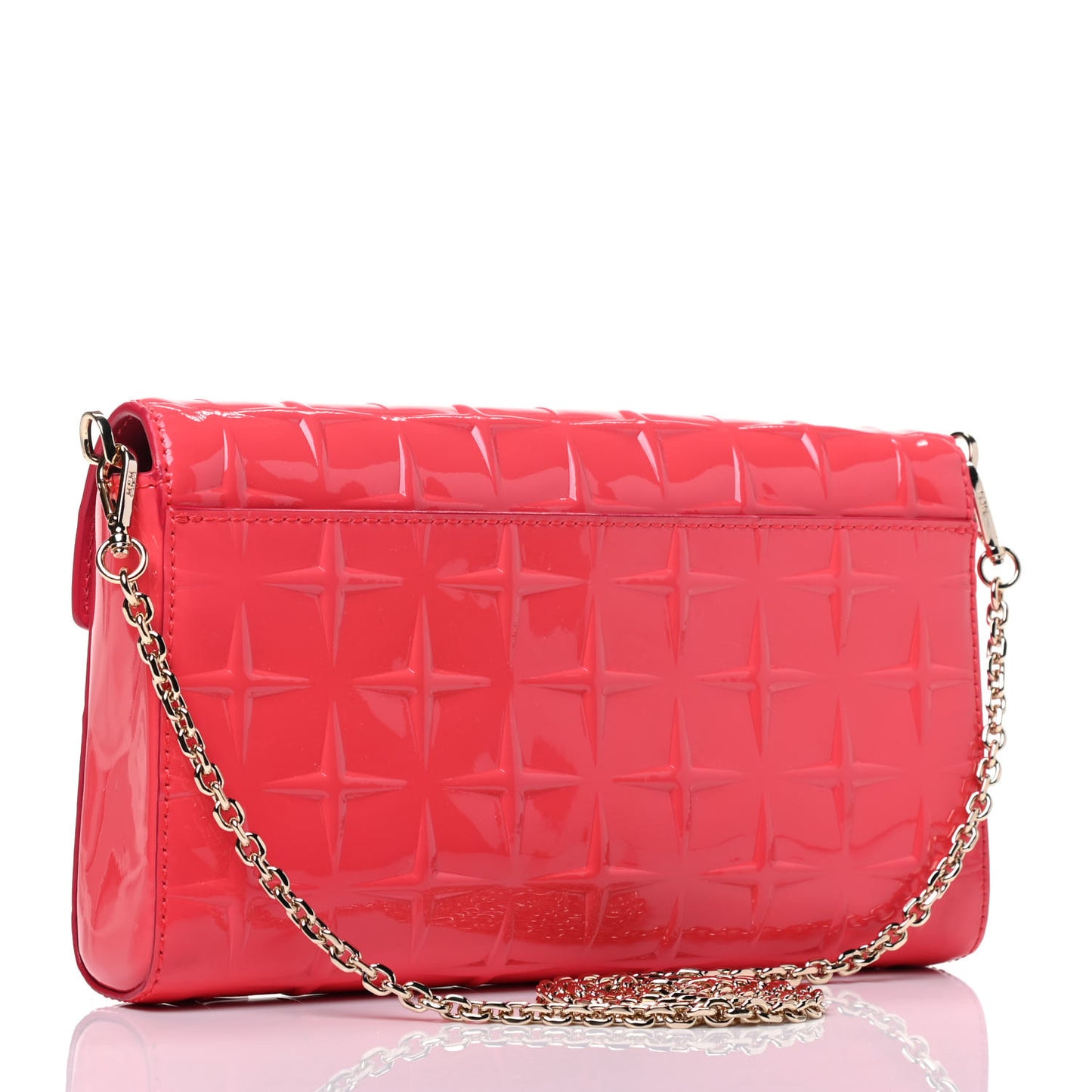 Diamond Patent Medium Millie Crossbody Bag Pink