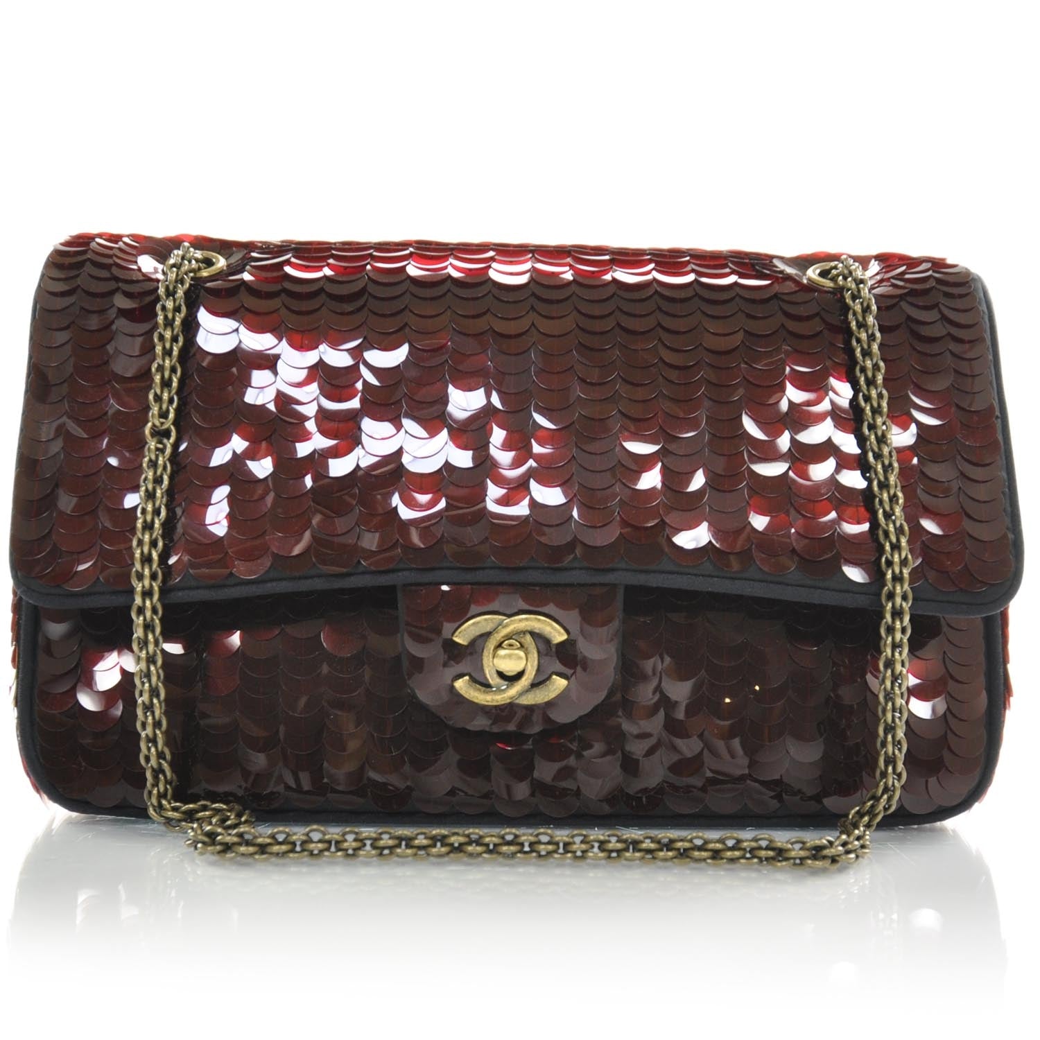Chanel Sequin Paillette Paris Moscou Medium Flap 1 of 9