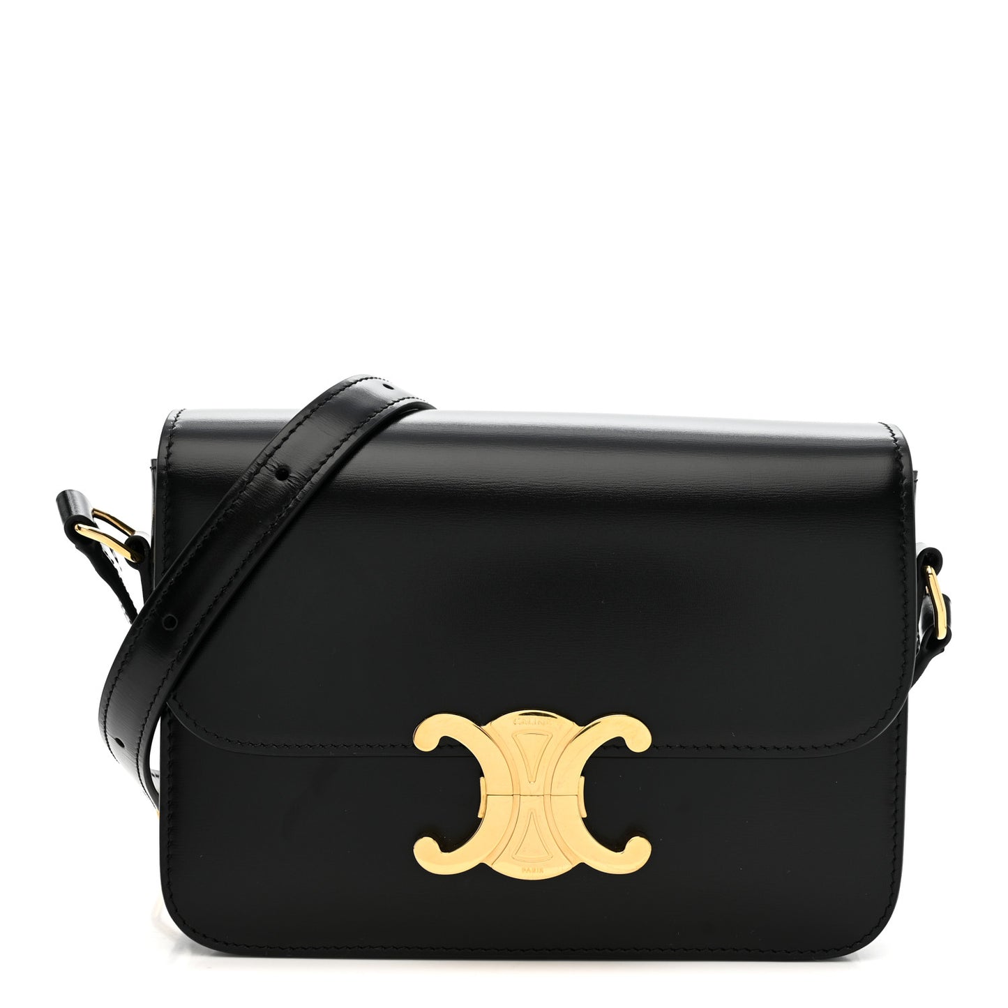 Shiny Calfskin Teen Triomphe Black