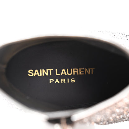 Saint Laurent Glitter Calfskin West 45 Boots 36.5 Silver 9 of 10