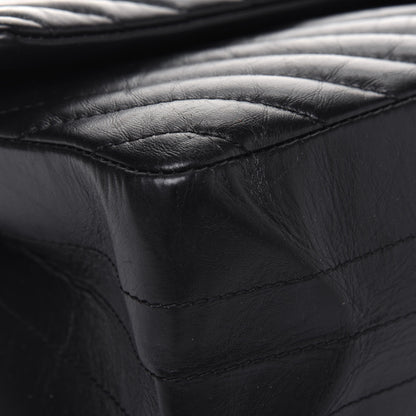 Chanel Aged Calfskin Chevron Quilted 2.55 Reissue 226 So Black 11 of 16