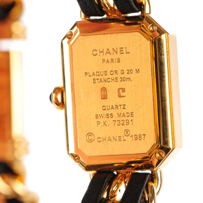 Chanel Stainless Steel Lambskin 20mm Chain Premiere Quartz Watch Gold M 6 of 8