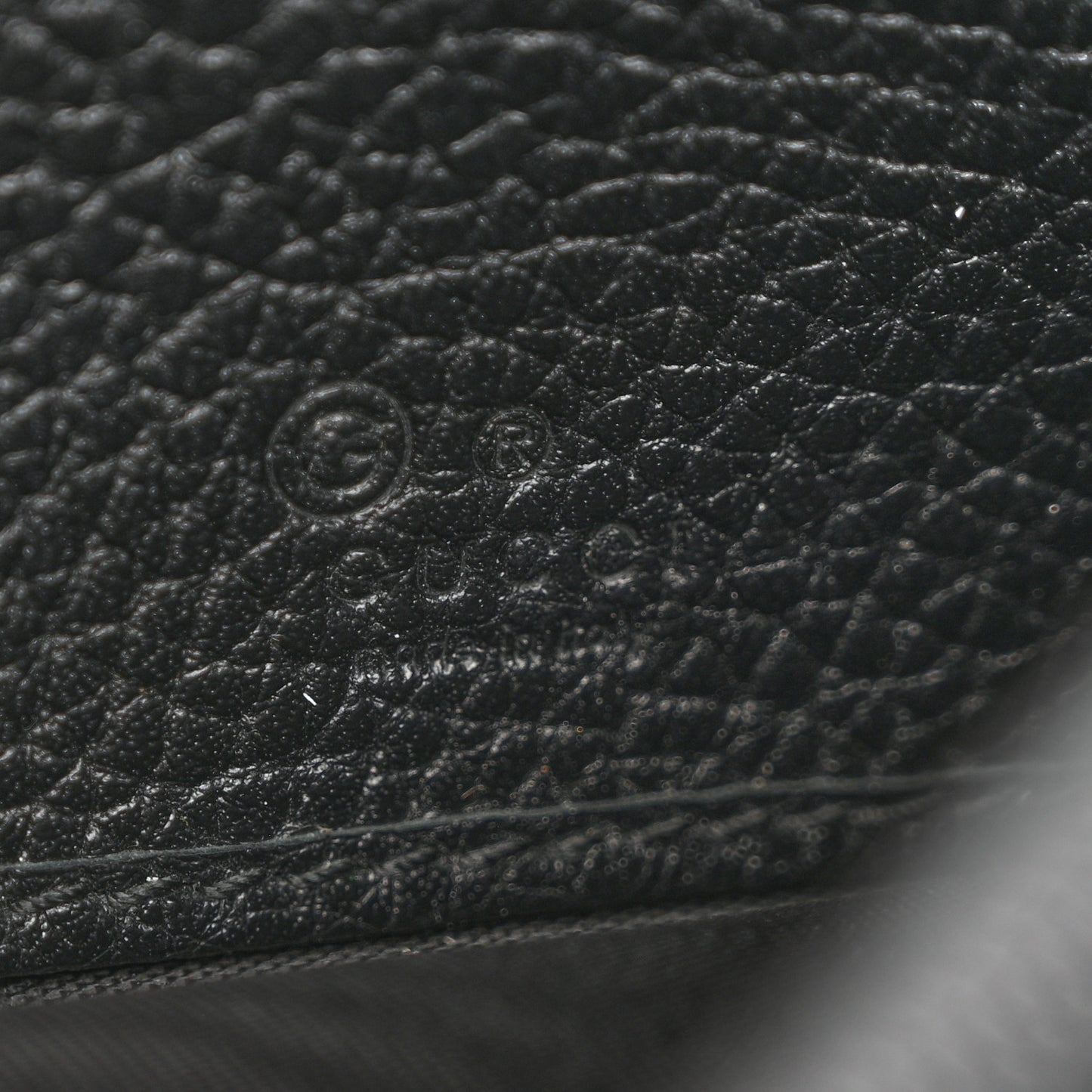 Pebbled Calfskin Large Soho Continental Wallet Black