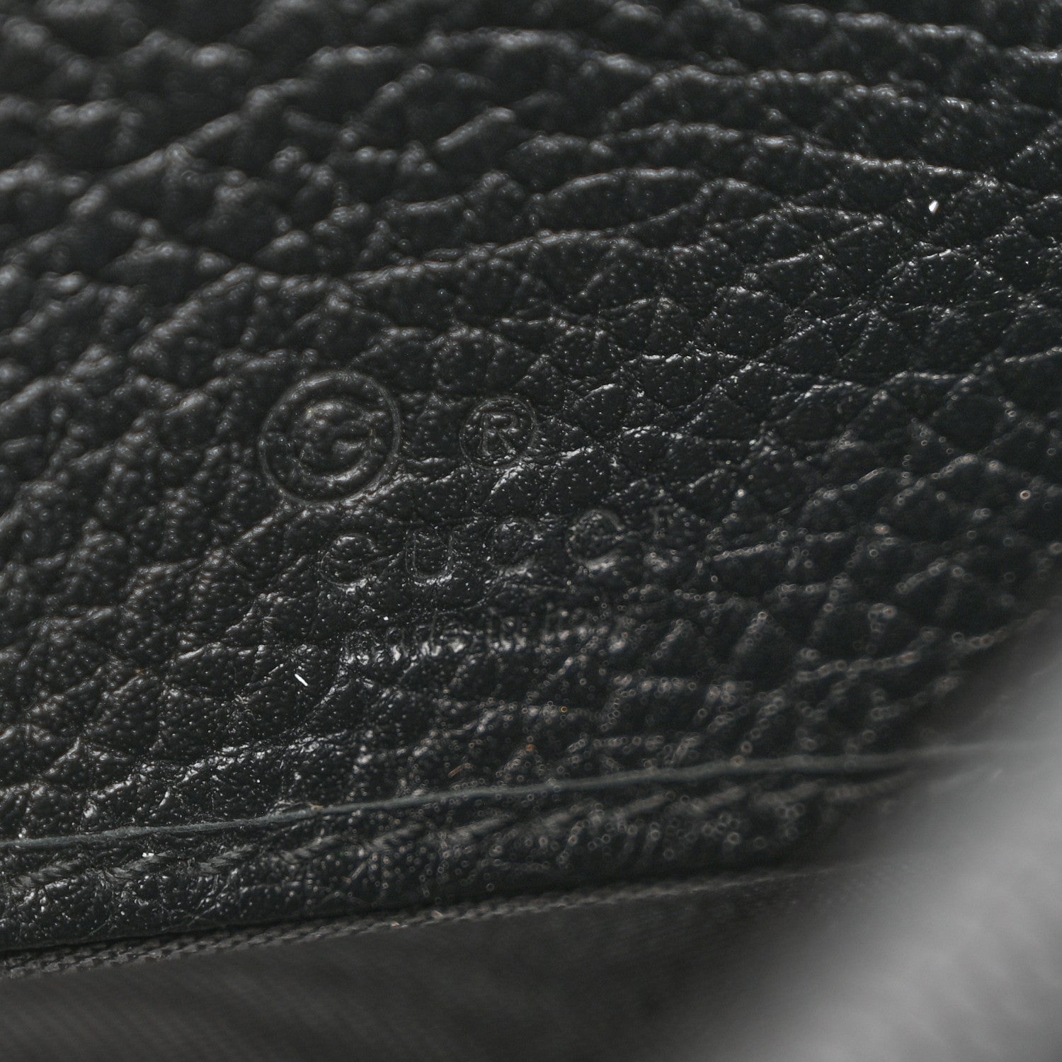 Gucci Pebbled Calfskin Large Soho Continental Wallet Black 7 of 11