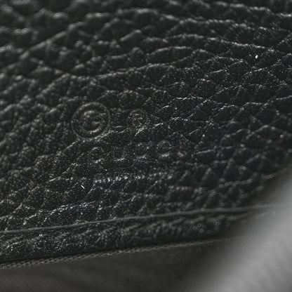 Gucci Pebbled Calfskin Large Soho Continental Wallet Black 7 of 11