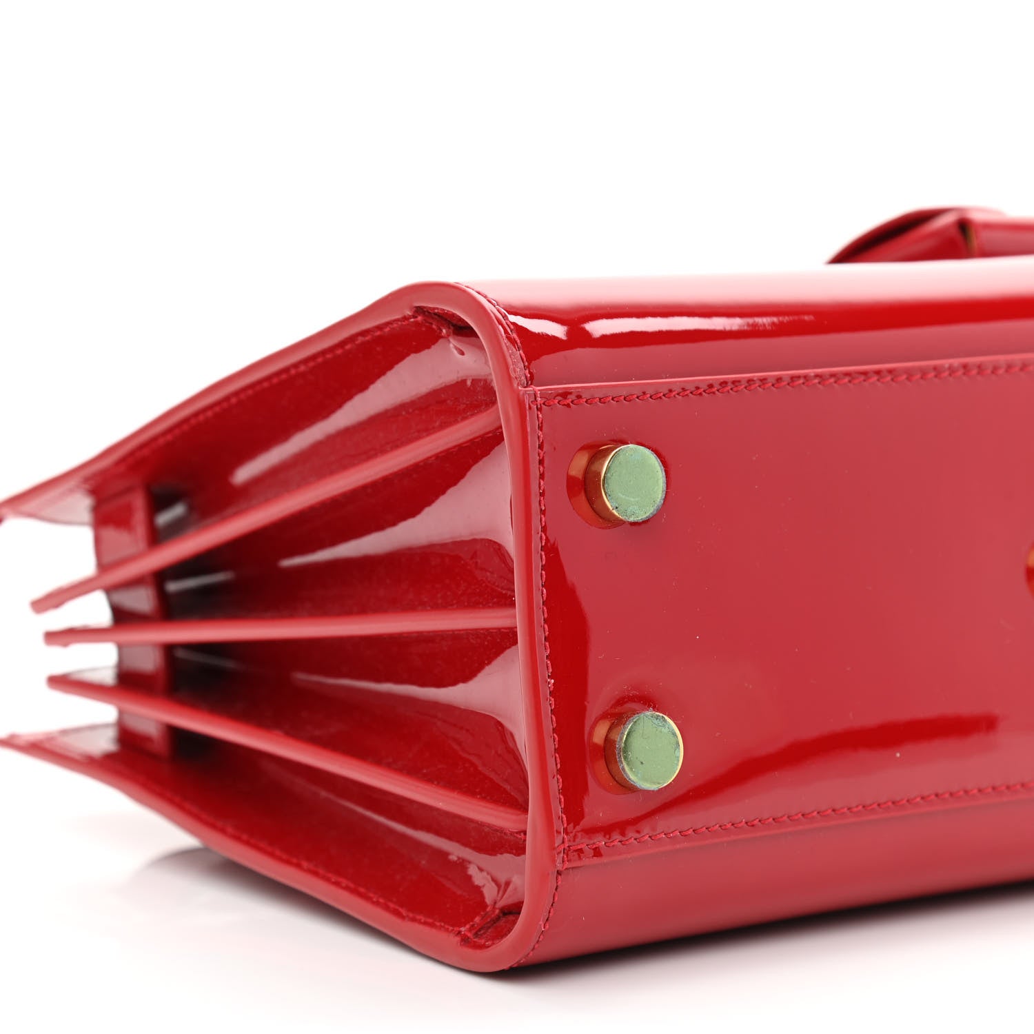 Saint Laurent Patent Nano Sac de Jour Red 9 of 10