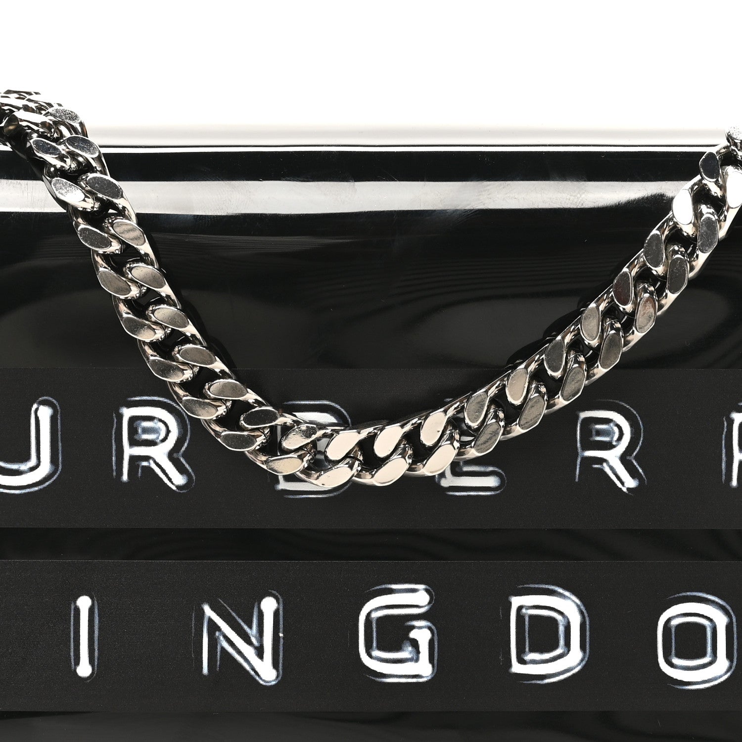 Burberry Patent Kingdom Flap Crossbody Black 7 of 9