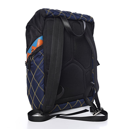 Prada Tessuto Nylon Impunturato Double Buckle Backpack Baltico Black 3 of 8