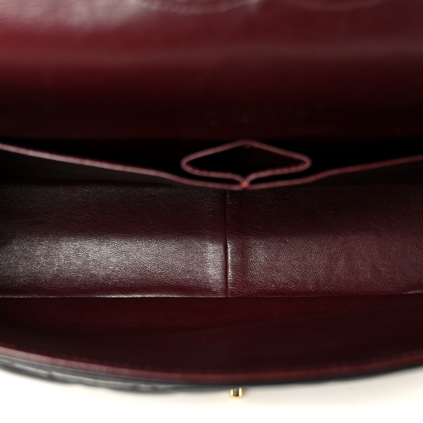 Lambskin Quilted Maxi Double Flap Black