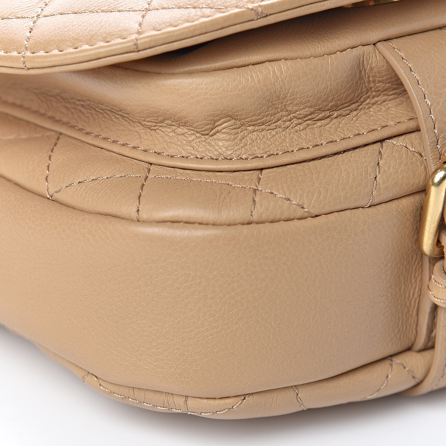 Chanel Calfskin Quilted Small Messenger Flap Beige 8 of 10