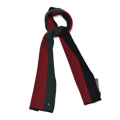 Gucci Wool Ribbed Knit Stripe Scarf 1 of 5