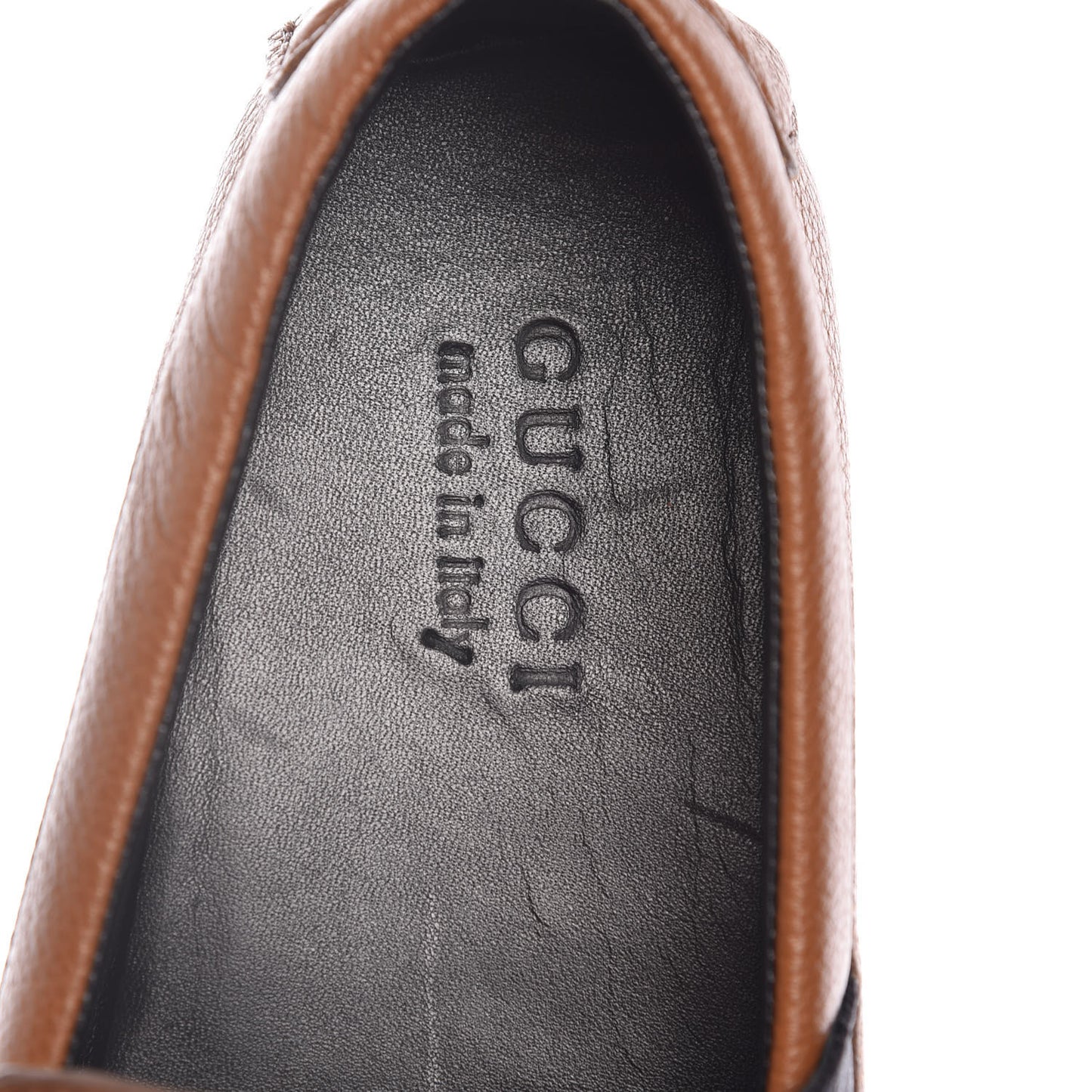 Calfskin Web Mens Driver Loafers 7 Brown